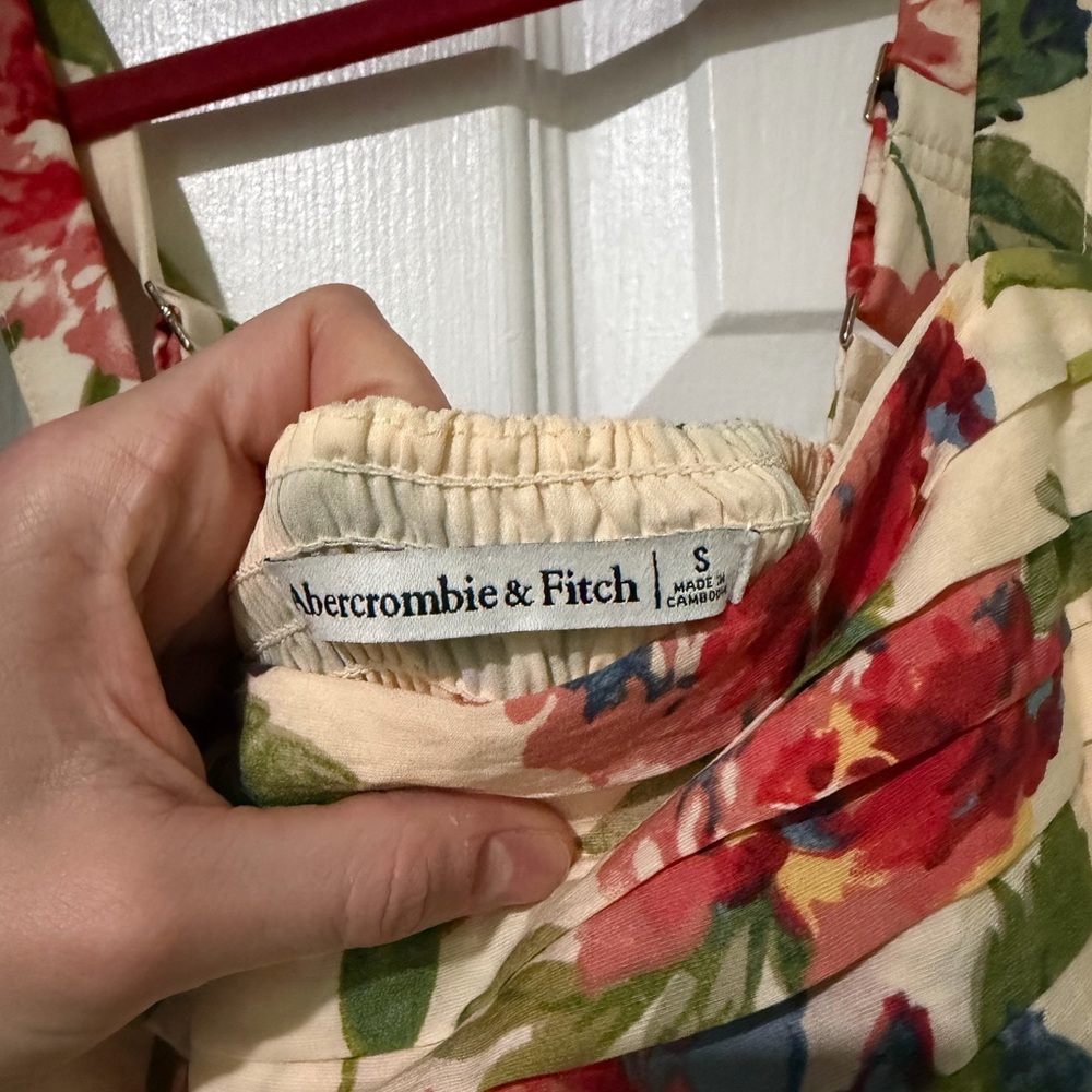 Abercrombie floral tiered maxi dress, size S - Picture 6 of 8